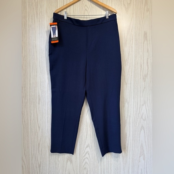 Banana Republic Pants - Banana Republic Women's Tapered Pull-On Pants NAVY Size 16 NWT